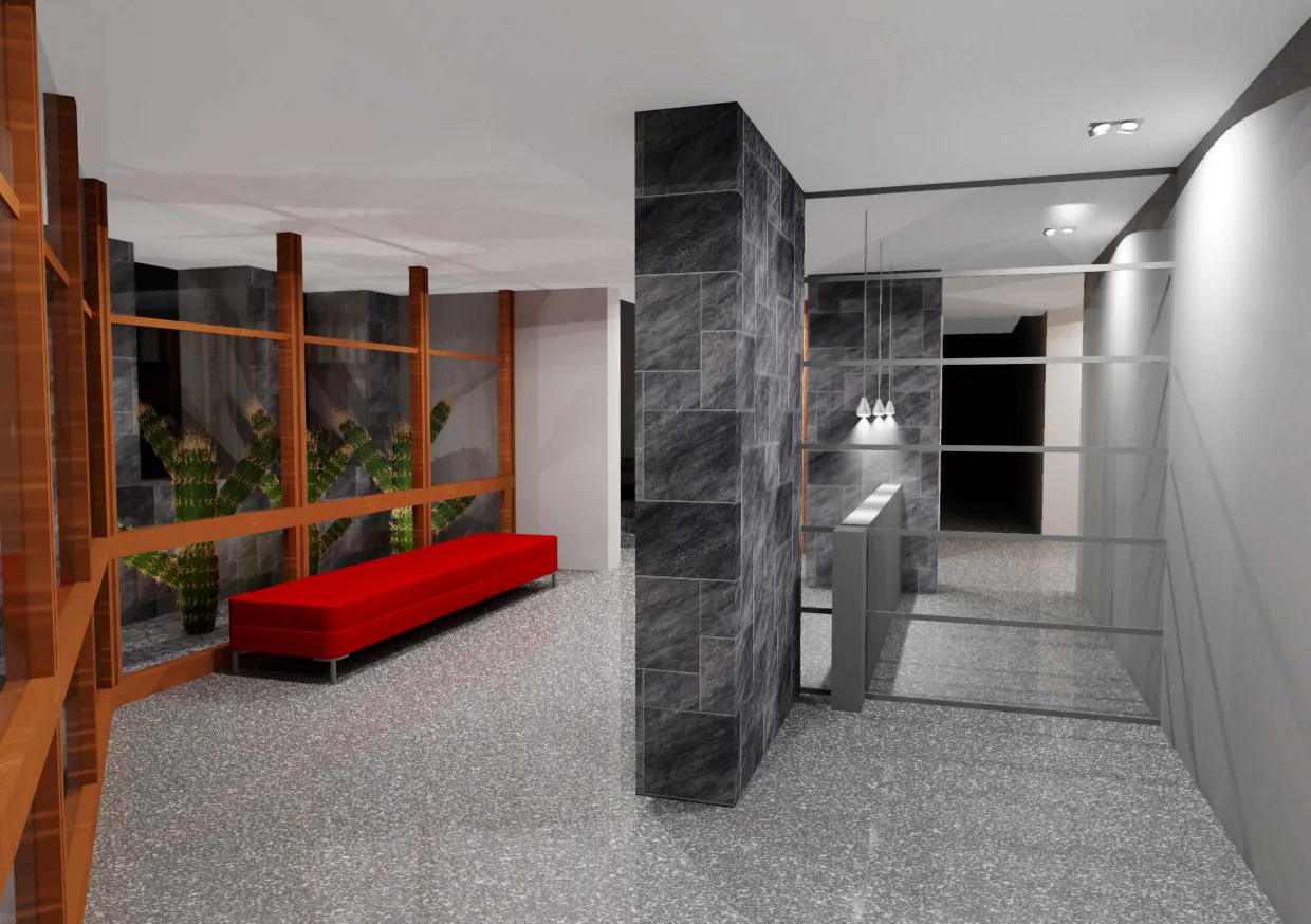 Restyling dell'atrio della residenza milanese